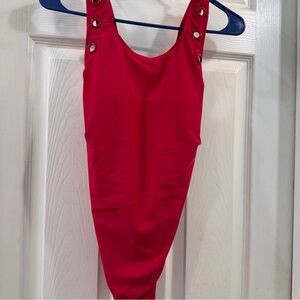 Woman’s Red One Piece Swimsuit